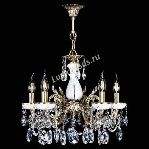 Люстра бронзовая Атланта из мрамора Баден №5/3 в Магнитогорске Гусь Хрустальный