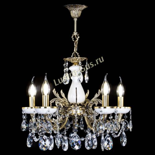 Люстра бронзовая Атланта из мрамора Баден №5/3 в Магнитогорске Гусь Хрустальный