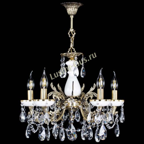 Люстра бронзовая Атланта из мрамора №5/3 Лучик в Магнитогорске Гусь Хрустальный
