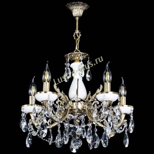 Люстра бронзовая Атланта из мрамора №5/3 Лучик в Магнитогорске Гусь Хрустальный