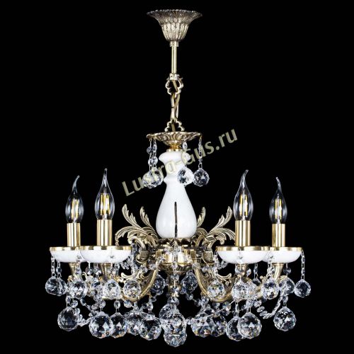 Люстра бронзовая Атланта из мрамора №5/3 Шар в Магнитогорске Гусь Хрустальный