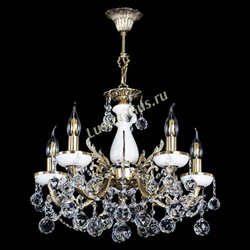 Люстра бронзовая Атланта из мрамора №5/3 Шар в Магнитогорске Гусь Хрустальный