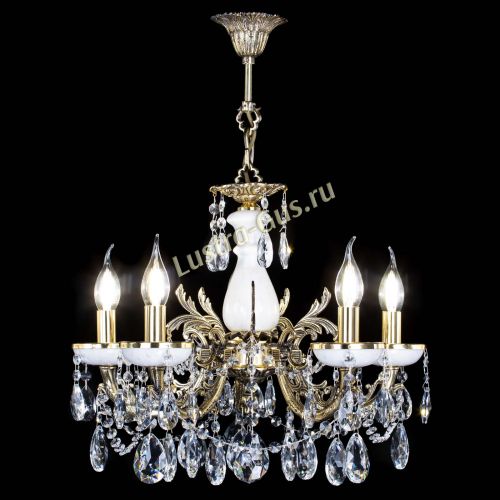 Люстра бронзовая Атланта из мрамора №5/3 Журавлик в Магнитогорске Гусь Хрустальный