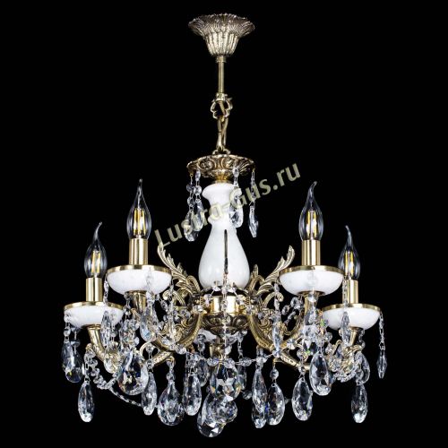 Люстра бронзовая Атланта из мрамора №5/3 Журавлик в Магнитогорске Гусь Хрустальный