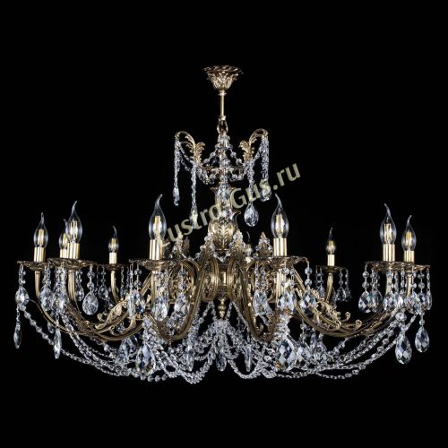 Люстра бронзовая Делия №12 баден в Магнитогорске Гусь Хрустальный