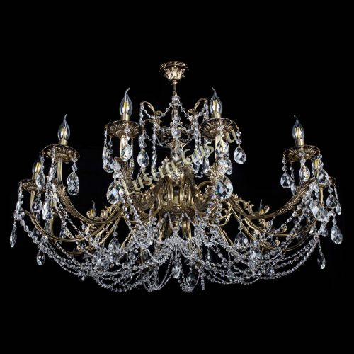 Люстра бронзовая Делия №12 баден в Магнитогорске Гусь Хрустальный