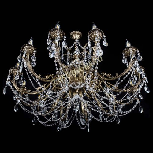 Люстра бронзовая Делия №12 баден в Магнитогорске Гусь Хрустальный