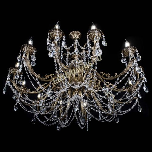 Люстра бронзовая Делия №12 баден в Магнитогорске Гусь Хрустальный