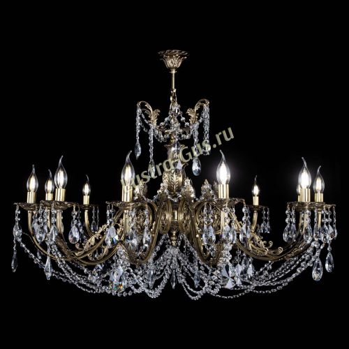 Люстра бронзовая Делия №12 лучик в Магнитогорске Гусь Хрустальный