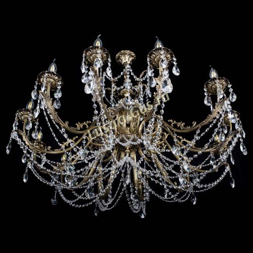 Люстра бронзовая Делия №12 лучик в Магнитогорске Гусь Хрустальный