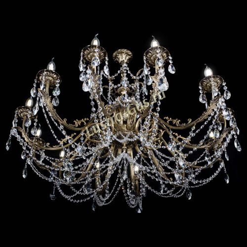 Люстра бронзовая Делия №12 лучик в Магнитогорске Гусь Хрустальный