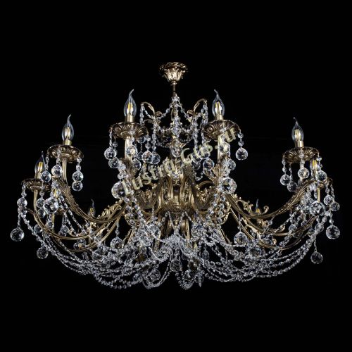 Люстра бронзовая Делия №12 шар в Магнитогорске Гусь Хрустальный