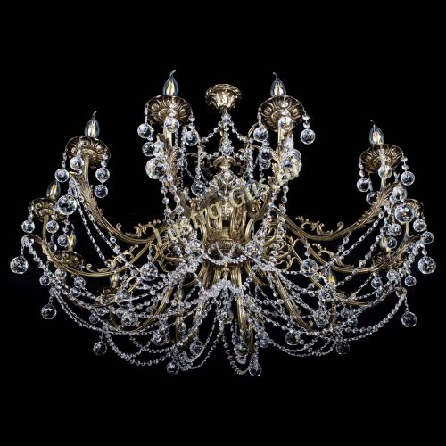 Люстра бронзовая Делия №12 шар в Магнитогорске Гусь Хрустальный