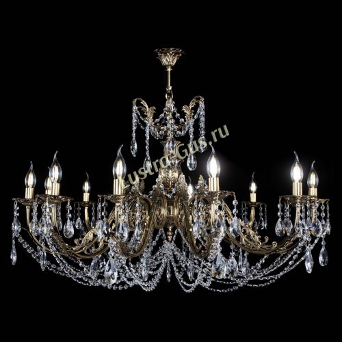 Люстра бронзовая Делия №12 журавлик в Магнитогорске Гусь Хрустальный