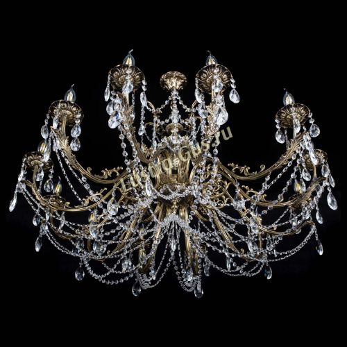 Люстра бронзовая Делия №12 журавлик в Магнитогорске Гусь Хрустальный