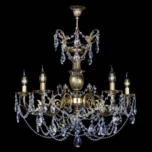 Люстра бронзовая Делия №5 баден в Магнитогорске Гусь Хрустальный