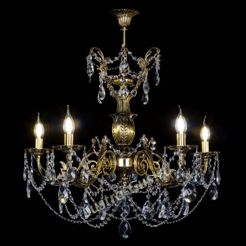 Люстра бронзовая Делия №5 баден в Магнитогорске Гусь Хрустальный