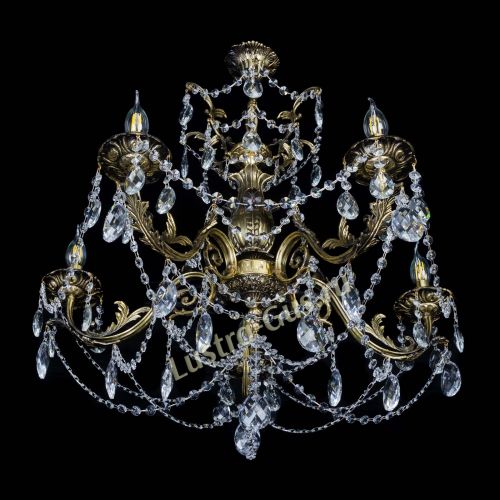 Люстра бронзовая Делия №5 баден в Магнитогорске Гусь Хрустальный