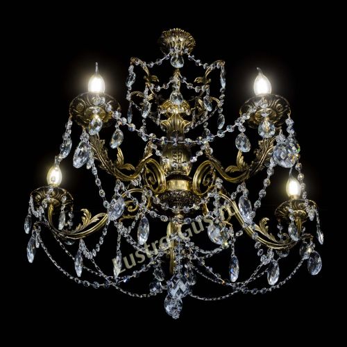 Люстра бронзовая Делия №5 баден в Магнитогорске Гусь Хрустальный