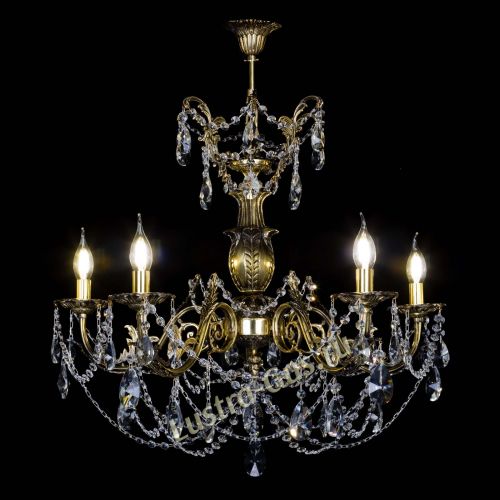 Люстра бронзовая Делия №5 лучик в Магнитогорске Гусь Хрустальный