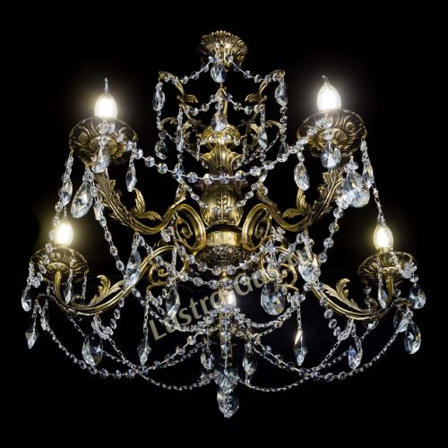 Люстра бронзовая Делия №5 лучик в Магнитогорске Гусь Хрустальный