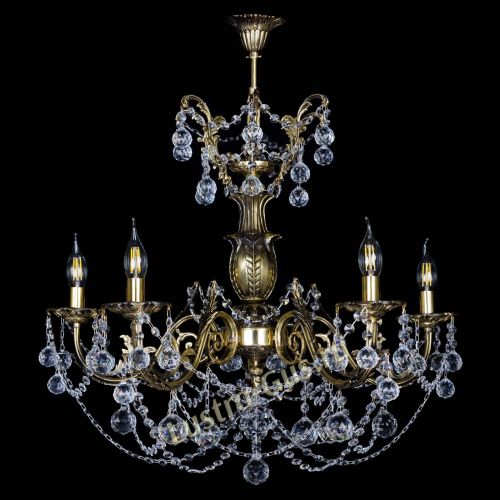 Люстра бронзовая Делия №5 шар в Магнитогорске Гусь Хрустальный