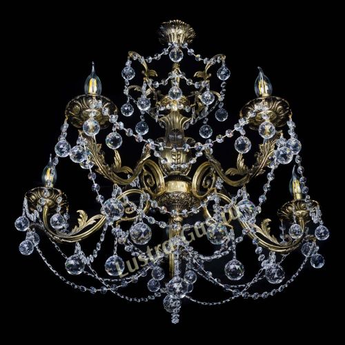 Люстра бронзовая Делия №5 шар в Магнитогорске Гусь Хрустальный