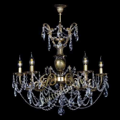 Люстра бронзовая Делия №5 журавлик в Магнитогорске Гусь Хрустальный