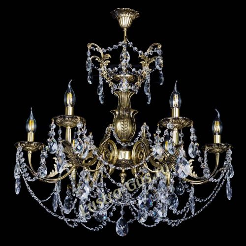 Люстра бронзовая Делия №6 баден в Магнитогорске Гусь Хрустальный