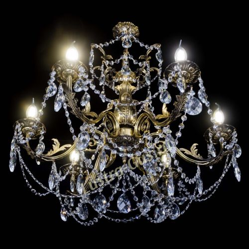 Люстра бронзовая Делия №6 баден в Магнитогорске Гусь Хрустальный