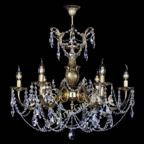 Люстра бронзовая Делия №6 лучик в Магнитогорске Гусь Хрустальный