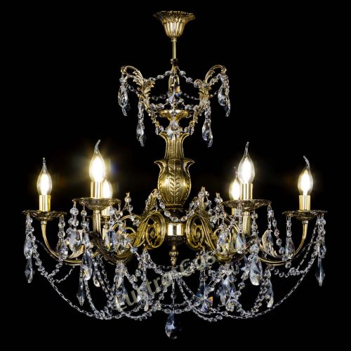 Люстра бронзовая Делия №6 лучик в Магнитогорске Гусь Хрустальный