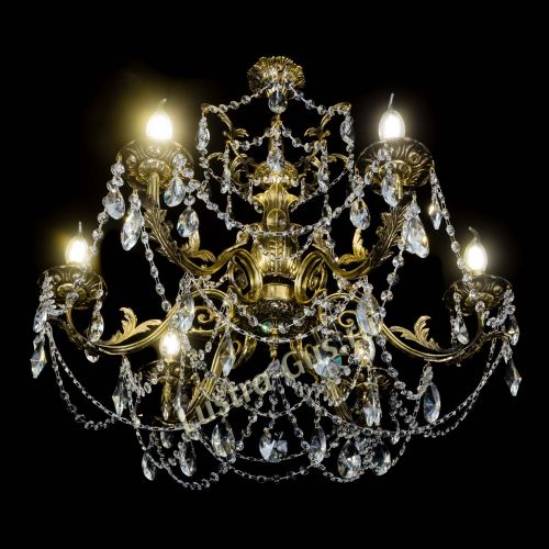 Люстра бронзовая Делия №6 лучик в Магнитогорске Гусь Хрустальный