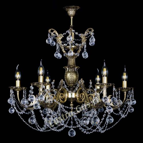 Люстра бронзовая Делия №6 шар в Магнитогорске Гусь Хрустальный