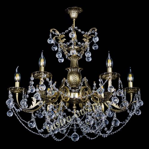 Люстра бронзовая Делия №6 шар в Магнитогорске Гусь Хрустальный