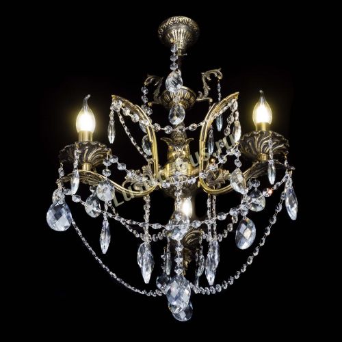 Бронзовая люстра Гелла №3 баден в Магнитогорске Гусь Хрустальный