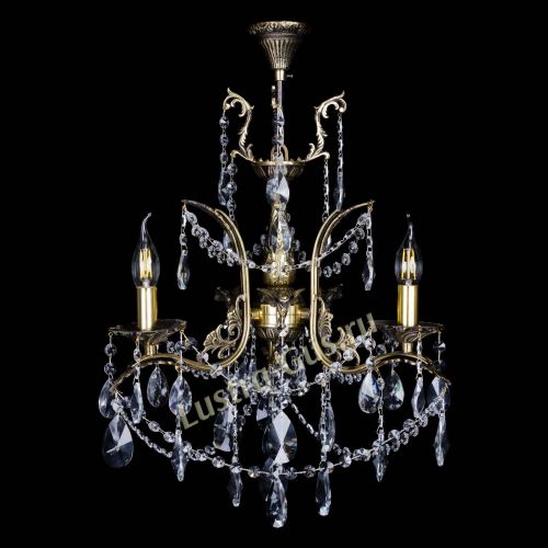 Бронзовая люстра Гелла №3 лучик в Магнитогорске Гусь Хрустальный