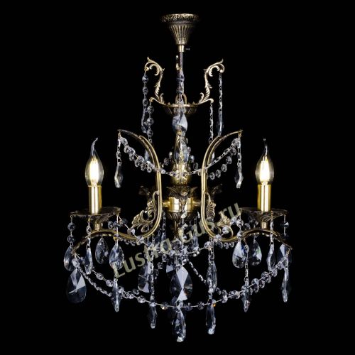 Бронзовая люстра Гелла №3 лучик в Магнитогорске Гусь Хрустальный