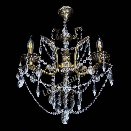 Бронзовая люстра Гелла №3 лучик в Магнитогорске Гусь Хрустальный