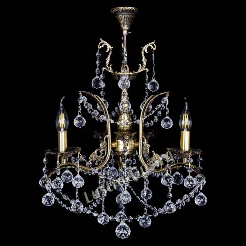 Бронзовая люстра Гелла №3 шар в Магнитогорске Гусь Хрустальный