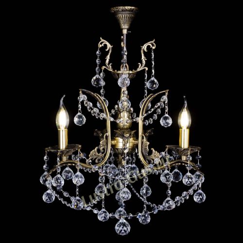 Бронзовая люстра Гелла №3 шар в Магнитогорске Гусь Хрустальный