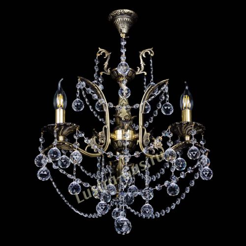 Бронзовая люстра Гелла №3 шар в Магнитогорске Гусь Хрустальный