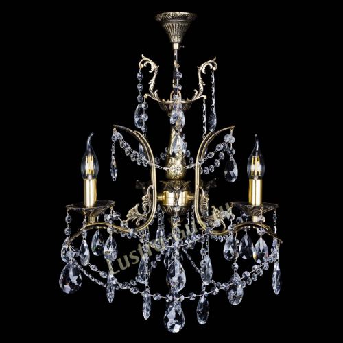 Бронзовая люстра Гелла №3 журавлик в Магнитогорске Гусь Хрустальный