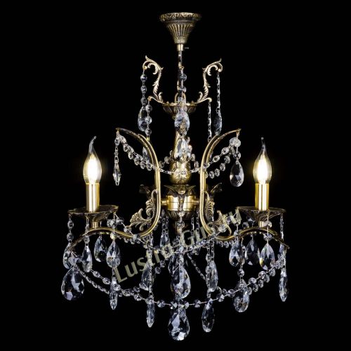 Бронзовая люстра Гелла №3 журавлик в Магнитогорске Гусь Хрустальный