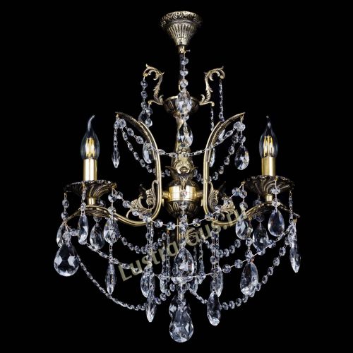 Бронзовая люстра Гелла №3 журавлик в Магнитогорске Гусь Хрустальный