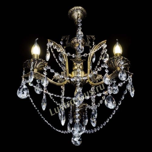 Бронзовая люстра Гелла №3 журавлик в Магнитогорске Гусь Хрустальный