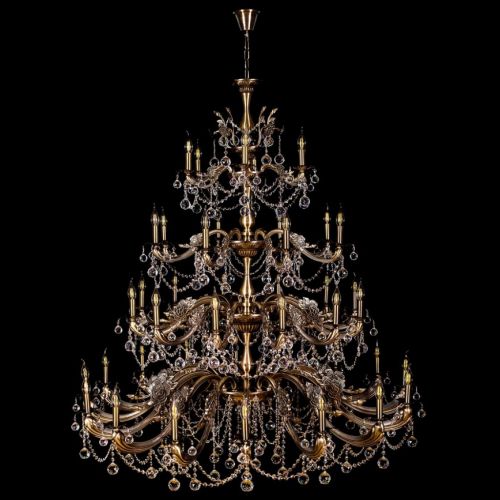 Люстра Винтаж №1 - 1,6 м, под бронзу в Магнитогорске Гусь Хрустальный