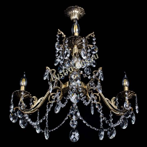 Люстра бронзовая Кассандра №3 баден в Магнитогорске Гусь Хрустальный