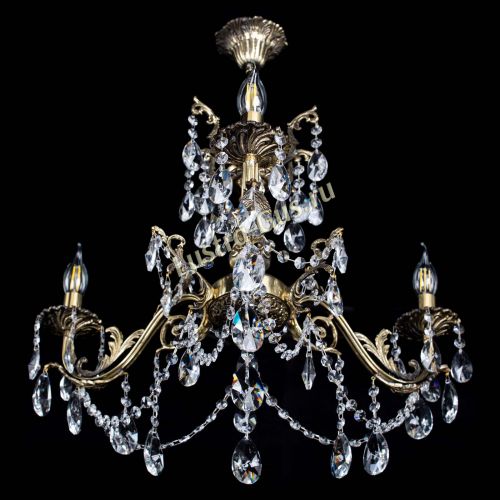 Люстра бронзовая Кассандра №3 лучик в Магнитогорске Гусь Хрустальный