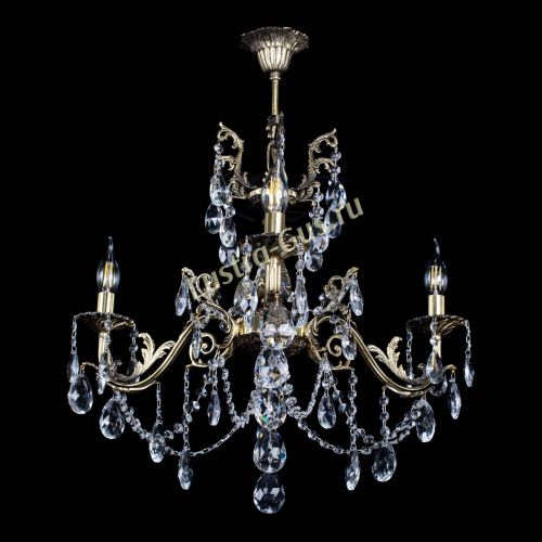 Люстра бронзовая Кассандра №3 журавлик в Магнитогорске Гусь Хрустальный